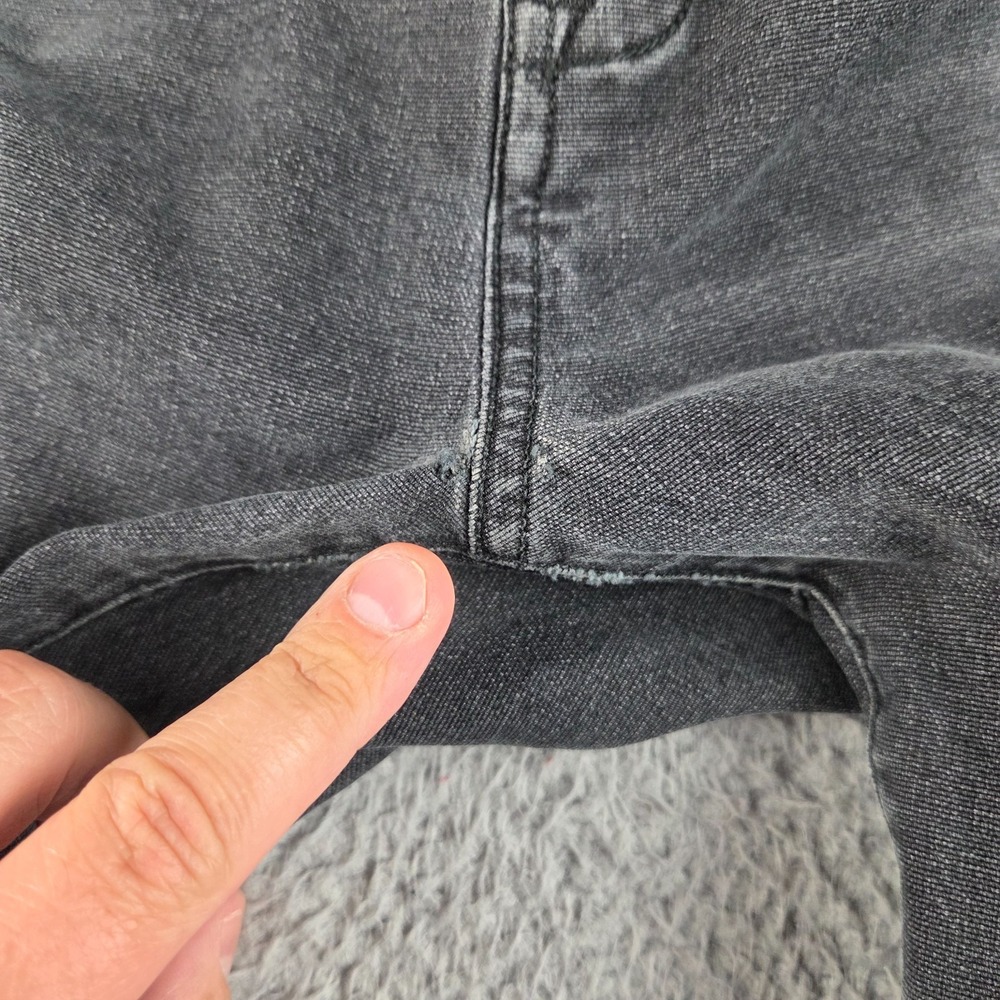 Proof Huckberry Jeans Mens 33x32 Black Denim Mid Rise Straight Leg Grunge - Picture 6 of 16